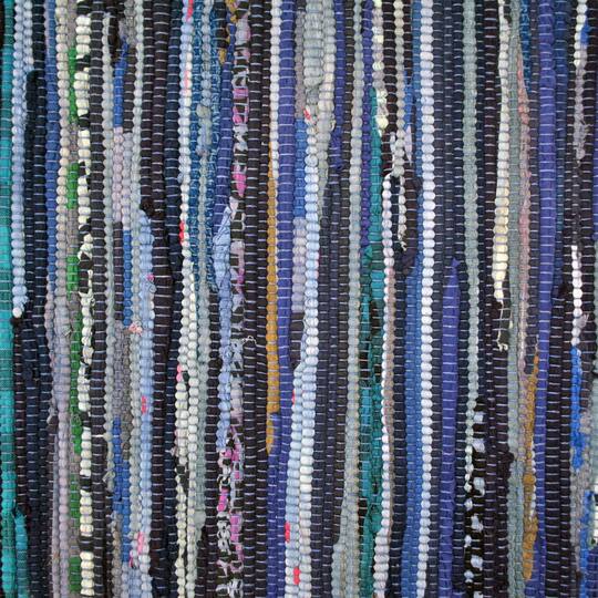 DII® Multi Nautical Blue Rag Rug, 2.25ft. x 6ft.